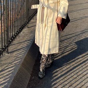 Matisse Black and White Zebra Heeled Boots